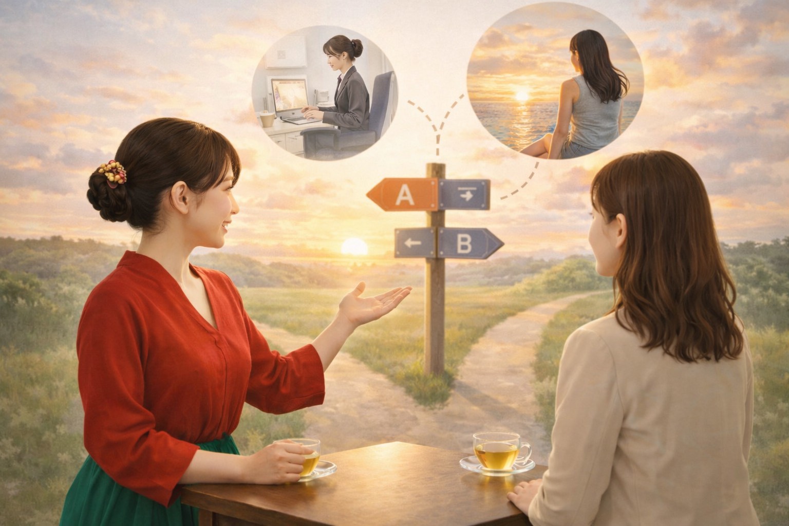 マニュアルに頼らない！今のあなたに合わせた人生相談の写真